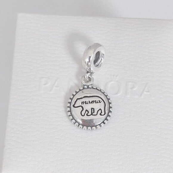 Pandora Mama Bear Exclusive Dangle Charm S925 Silver with box - Picture 8 of 8